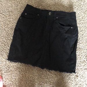 Black Jean Skirt